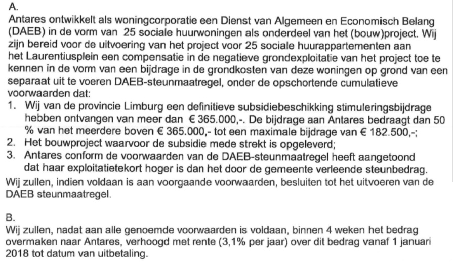 Centrumplan Blerick Subsidie 76