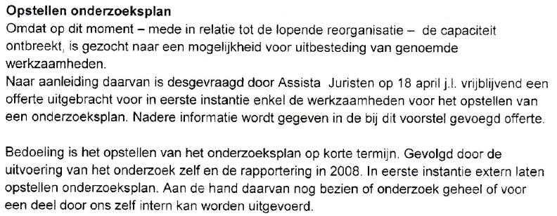 Collegebesluit gemeente Venlo Assista Juristen 24 juni 2008 3